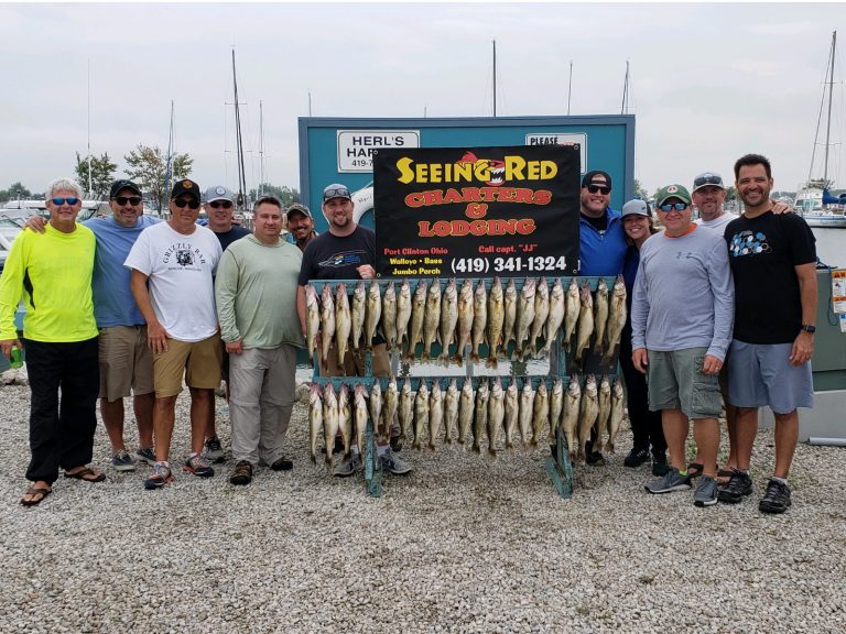 Large Group with Bunches of Walleye Sept 2019